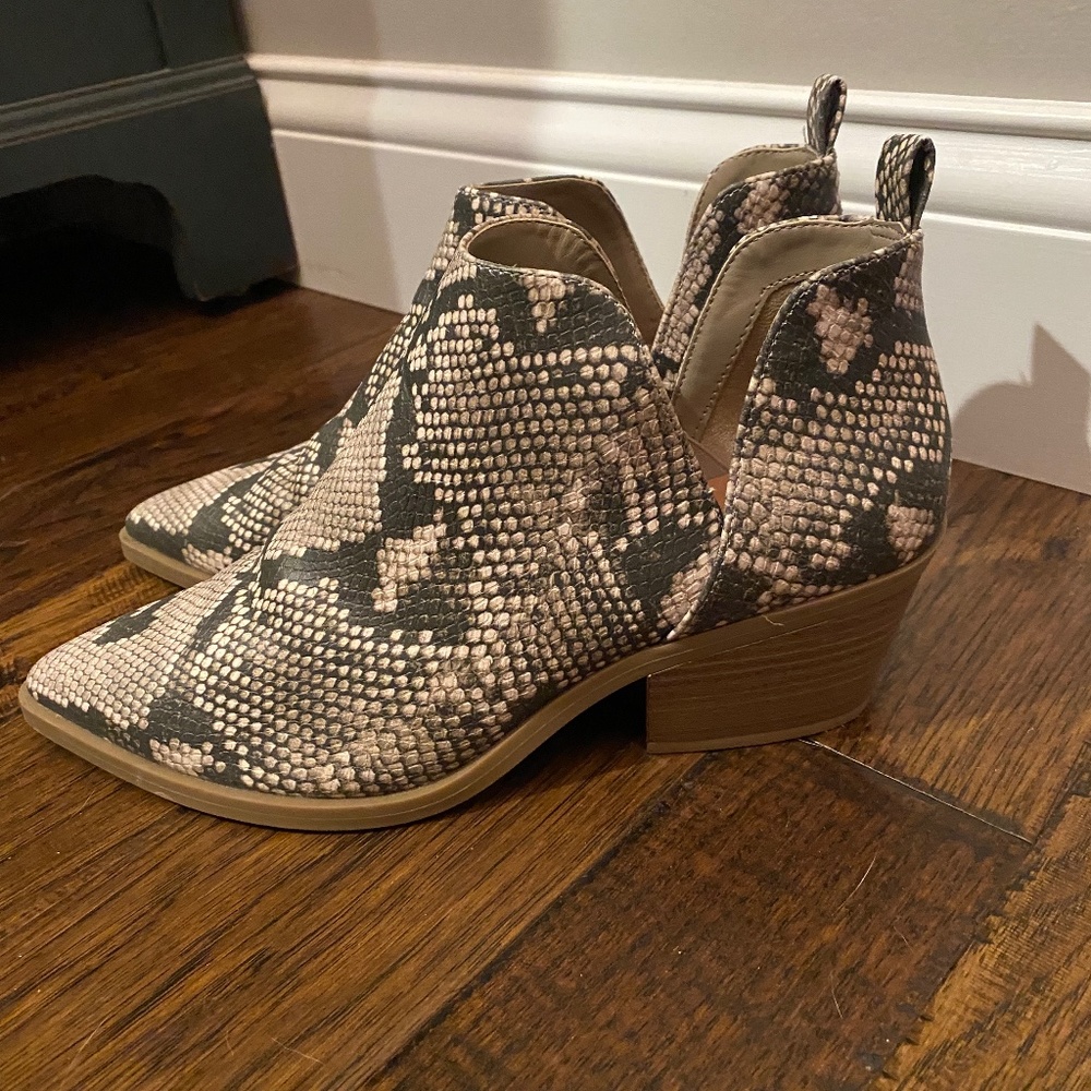 Snake Print Bootie - image 1